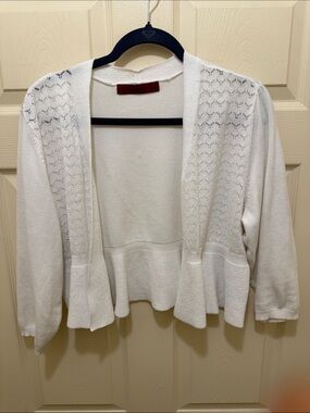 Scarlett Ivory Open-Front Lightweight Cardigan